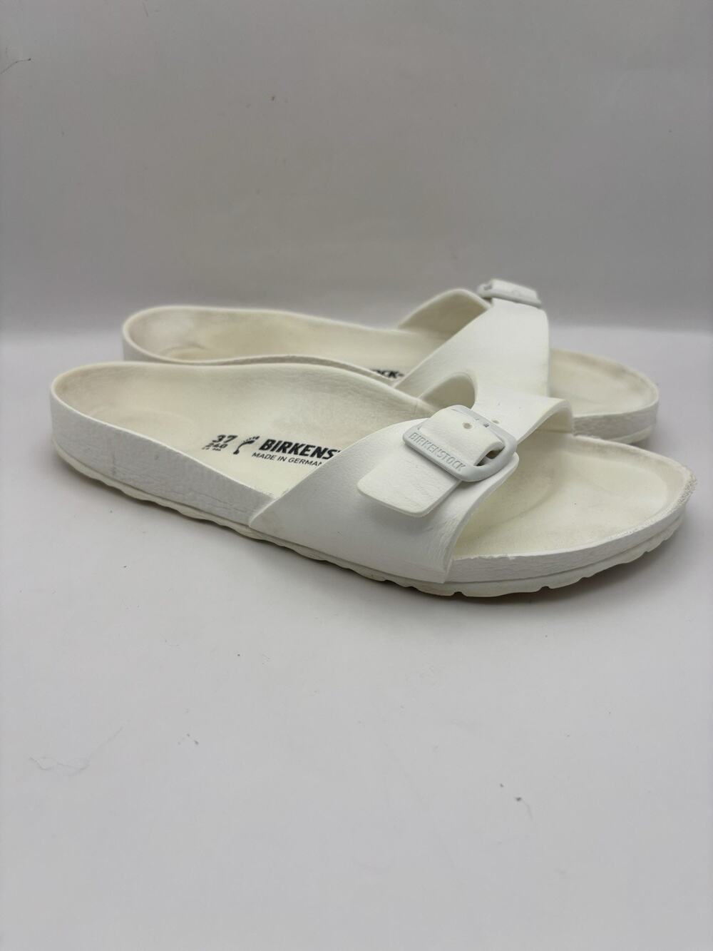 Birkenstock Madrid Eva White Rubber Sandals Size 37 Women Size 6